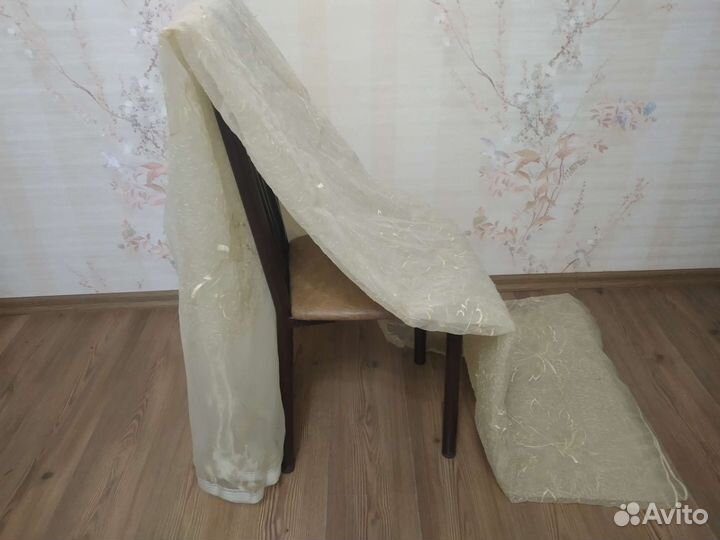 Штора тюль 3,00*2,50 жёлтая