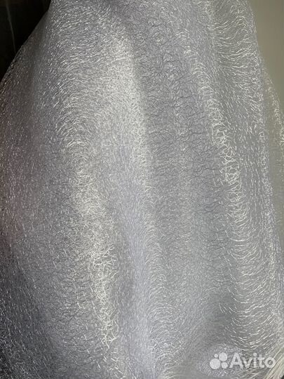 Тюль белая новая паутинка