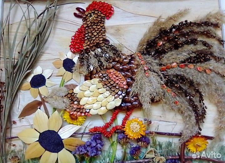 Бесплатно Картинка из природных материалов