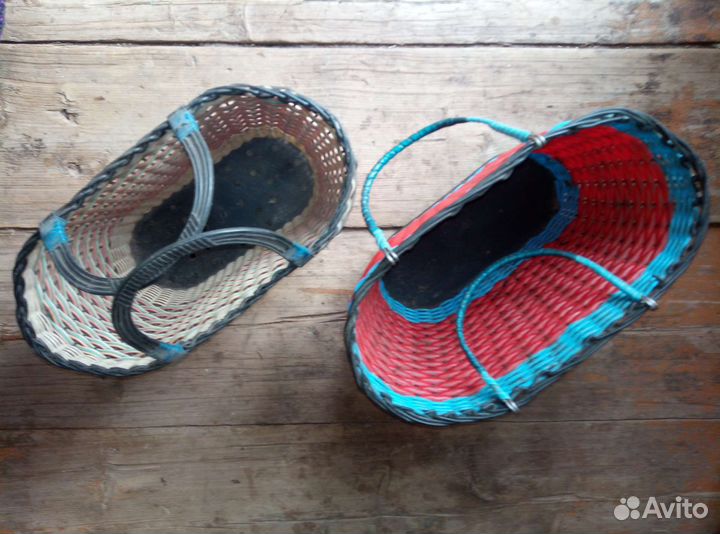 Плетенные корзины, СССР, пластик