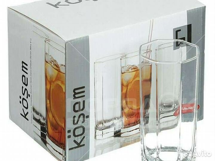 Набор стаканов Kosem Pasabahce 6шт,380 мл