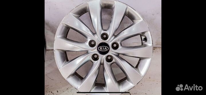 Литые диски r17 5x114 3 оригинальные kia optima