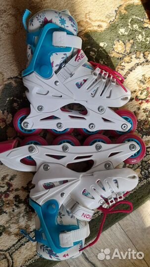 Роликовые коньки детские раздвижные+шлем и защита