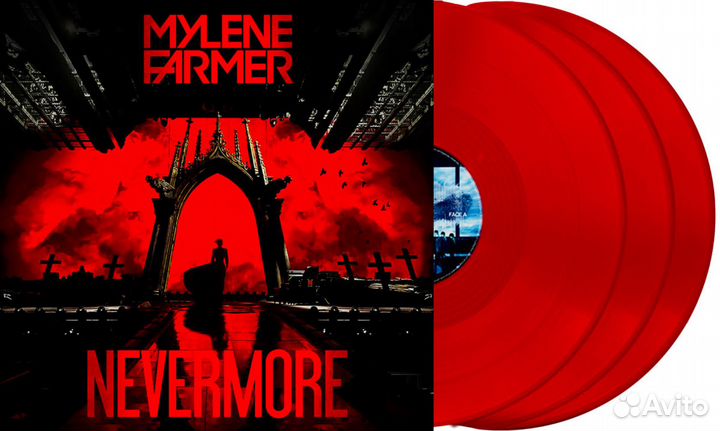 Mylene Farmer Nevermore Rouge 3LP RED vinyl