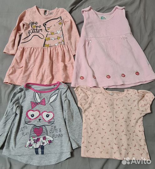 Вещи для девочки рост 74 80 пакетом