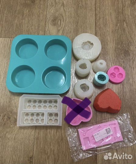 Формы для мыла цветы (цена за всё)