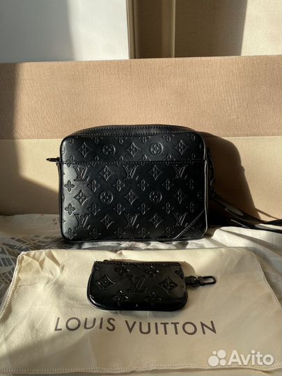 Кожаная сумка Louis Vuitton + кошелек