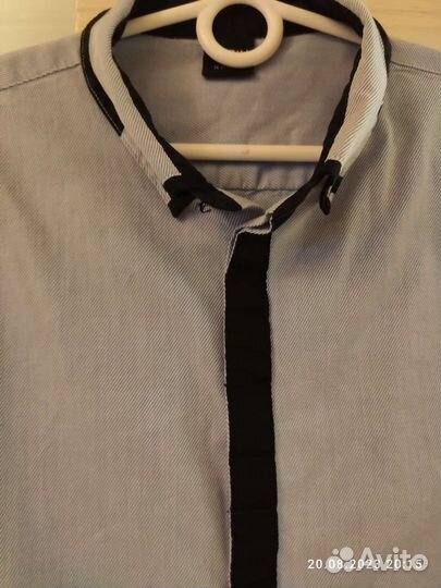 Рубашка голубая подростковая Остин 170 см, 14-15 л