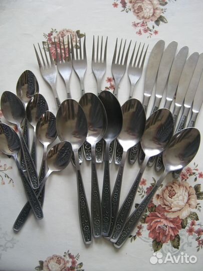 Ложки, вилки, ножи нерж. СССР