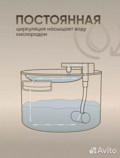 Фонтан поилка для кошек и собак