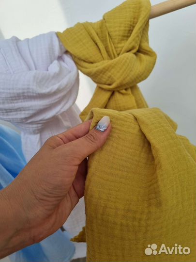 Муслин 2х слойный жатый ткань отрез