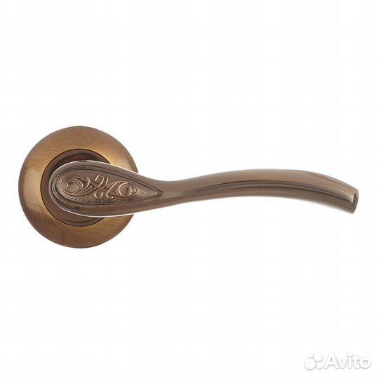 Ручка дверная Rumba круглая розетка (кофе глянец)