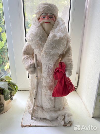 Дед мороз ватный, 56 см, времен СССР