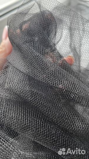 Фатин мягкий черный