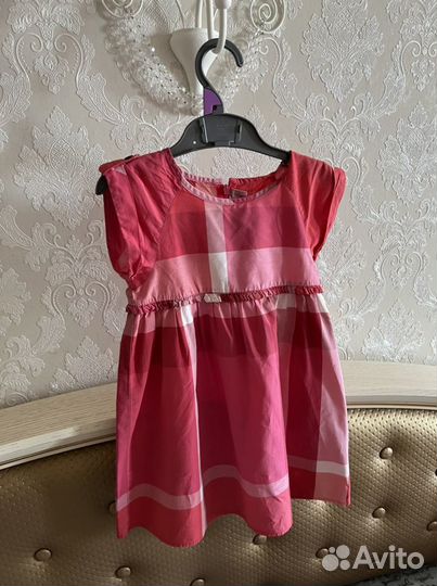Платье для девочки 98,110 lapin house,burberry