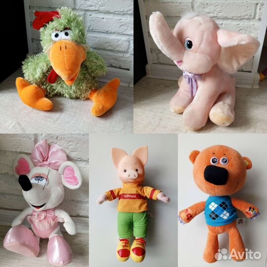 Мягкие игрушки разные
