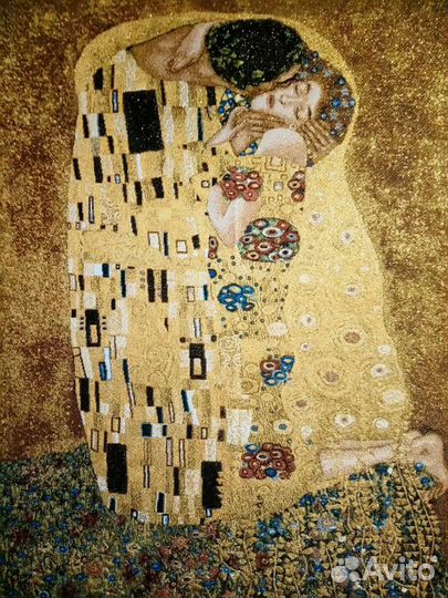 Картина (гобелен), подушка Густав Климт Поцелуй
