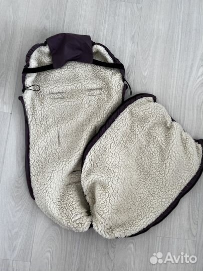 Зимний конверт в коляску на овчине