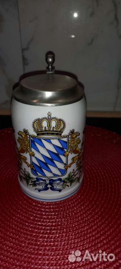 Пивная кружка с крышкой