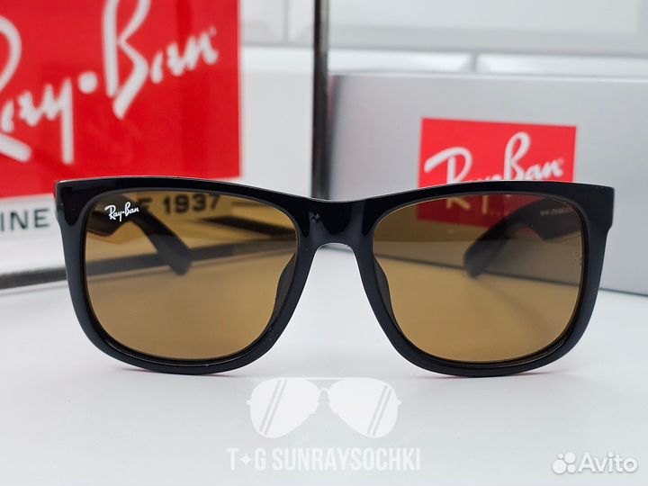 Очки Ray Ban 4165 Justin Коричневые