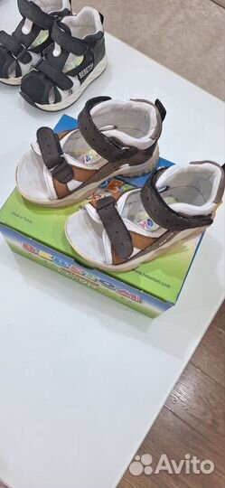 Кожанные сандали