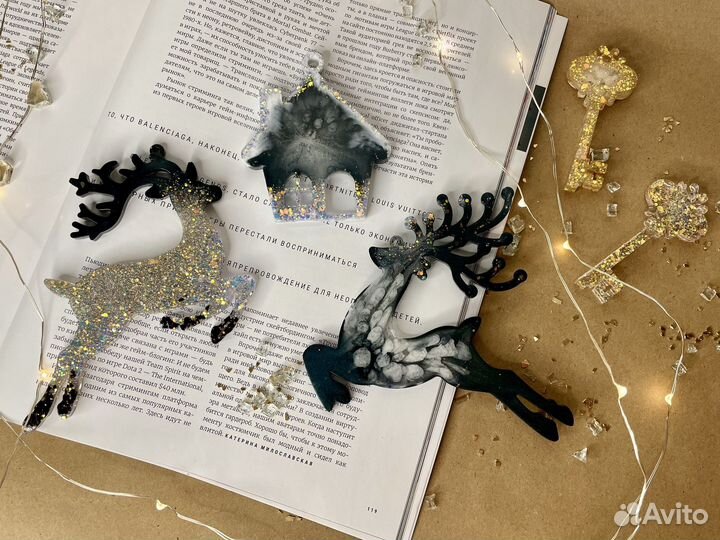 Мастер-класс Ёлочные игрушки из смолы