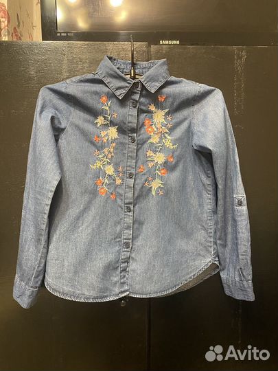 Рубашка джинсовая