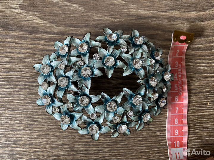 Пряжка для ремня со стразами