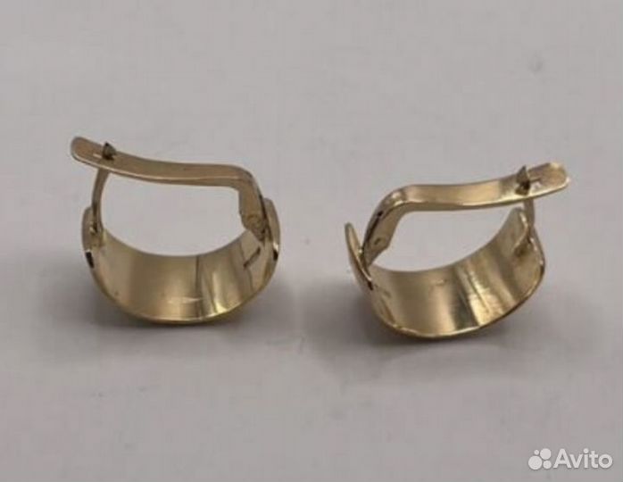Золотые серьги СССР 583