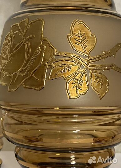 Богемия. Набор посуды графин и 6 рюмок