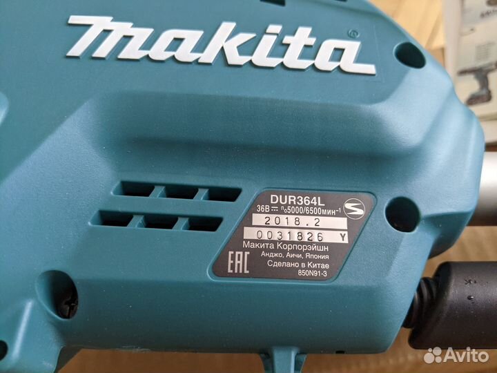 Триммер аккумуляторный makita DUR 364 L (Z)