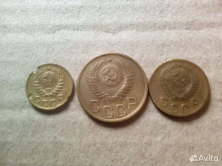 1 копека 1938г.(новодел 50-ых гг.) и др. ходячка