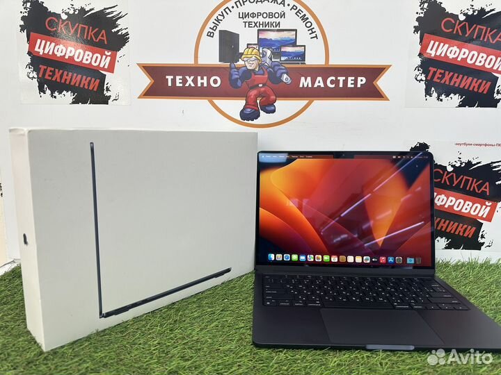 Makbook air 2022 m2 256 на гарантии почти год