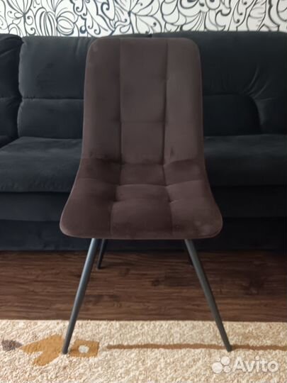 Стулья Фред 4шт.(черный муар / коричневый)