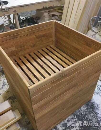 Кашпо для цветов, ящики цветов, горшки из дерева