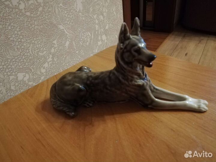 Статуэтка фарфор, овчарка, лфз