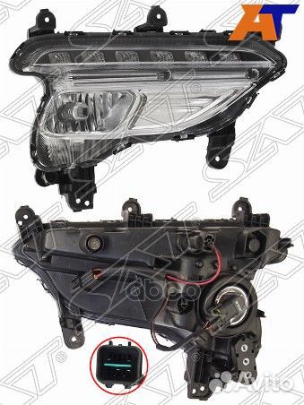 Фара противотуманная hyundai santa FE 16-19 RH