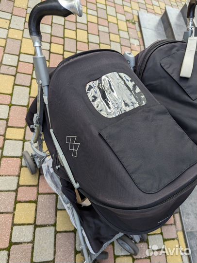 Коляска трость для двойни maclaren twin techno