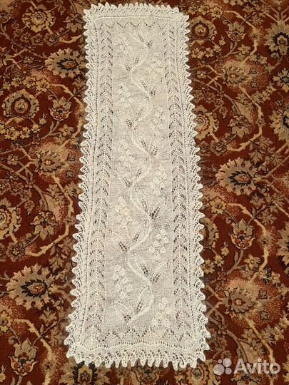 Шаль пуховая ручная работа