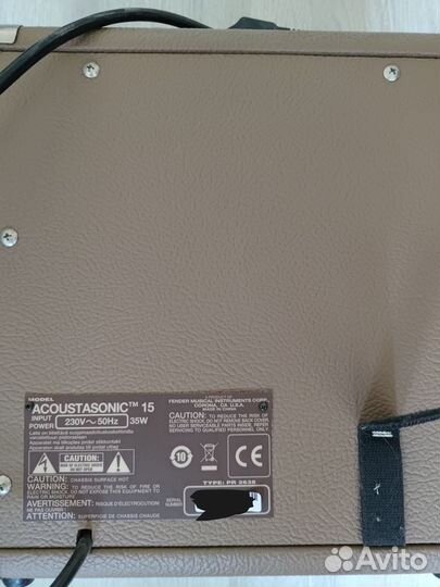 Fender acoustasonic 15 combo