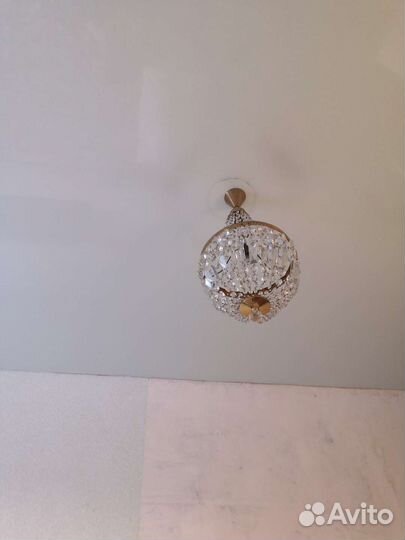 Люстра хрустальная чехословакия