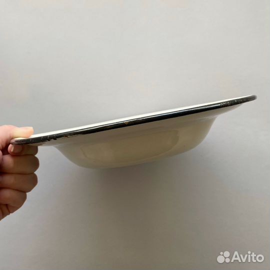 Тарелка эмалированная СССР 3 штуки