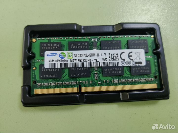Оперативная память sodimm 4 Gb DDR3L Samsung 1600