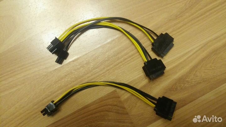 Переходники 8pin и 6pin. SATA molex