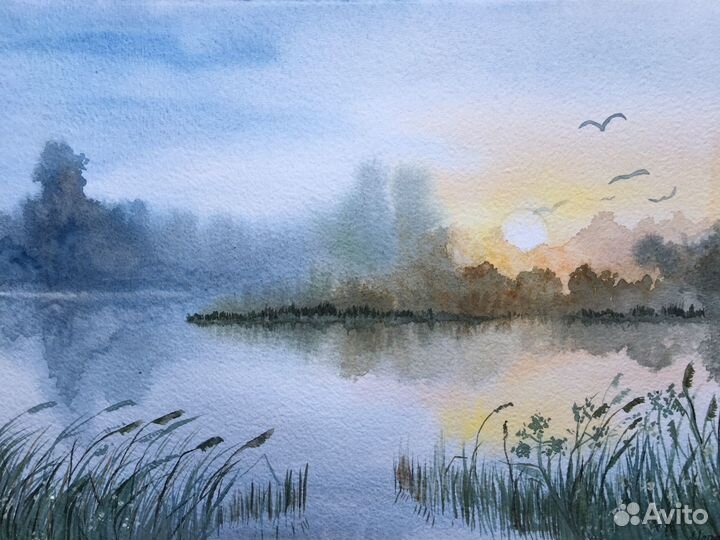 Картина акварелью 