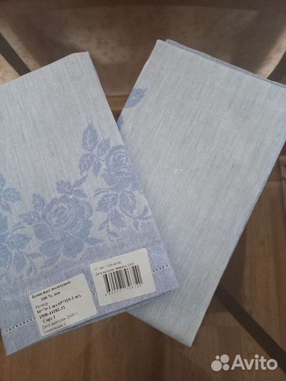 Простынь лен СССР, полотенца, скатерть