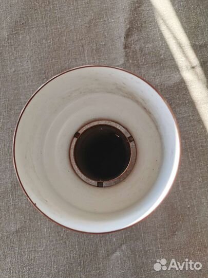 Медный плафон от одиночной люстры СССР