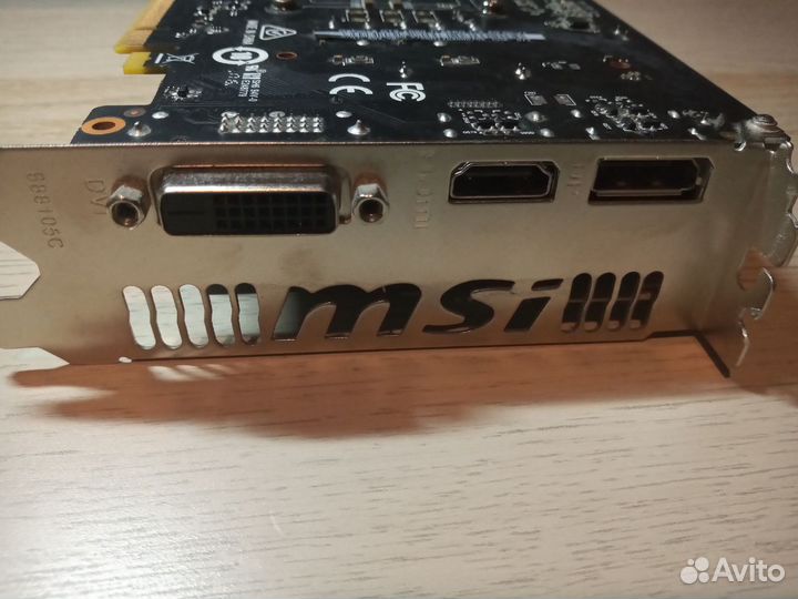 Видеокарта PCI-E MSI GeForce GTX 1050 Ti aero ITX