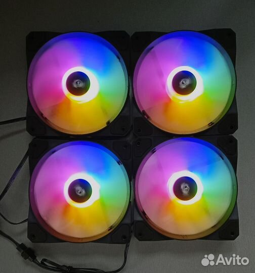 Вентиляторы для корпуса пк 120мм + хаб реобас