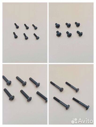 Винты, саморезы,зажимы и стопоры колес,гайки